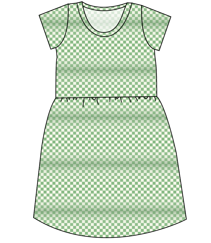Green Check Ladies' Play Dress
