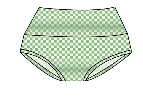 Green Check Ladies' Underwear