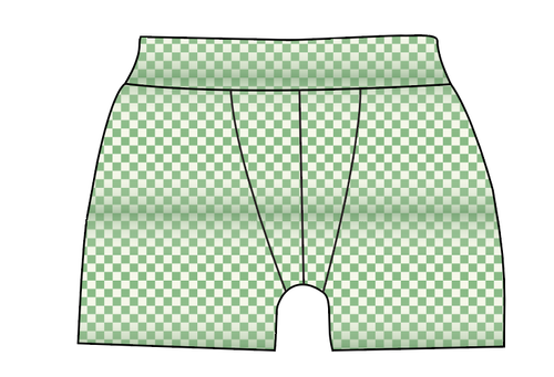 Green Check Mens' Boxer Briefs