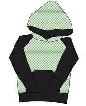 Load image into Gallery viewer, Green Check Mens&#39; Hoodie