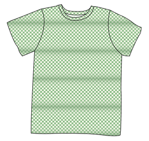 Green Check Mens' Tee