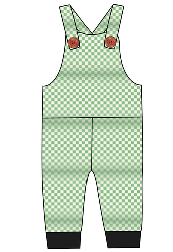 Green Check Overalls and Shortalls