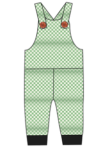 Green Check Overalls and Shortalls