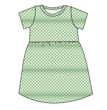 Load image into Gallery viewer, Green Check Play Dress