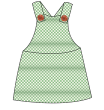 Load image into Gallery viewer, Green Check Skirt-Alls