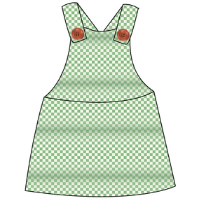 Green Check Skirt-Alls