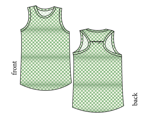 Green Check Summer Tank