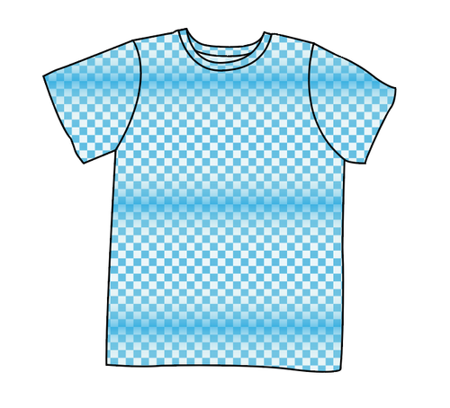 Blue Check Basic Tee and Tank