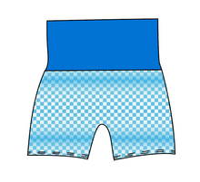 Load image into Gallery viewer, Blue Check Grow With Me Pants And Shorts