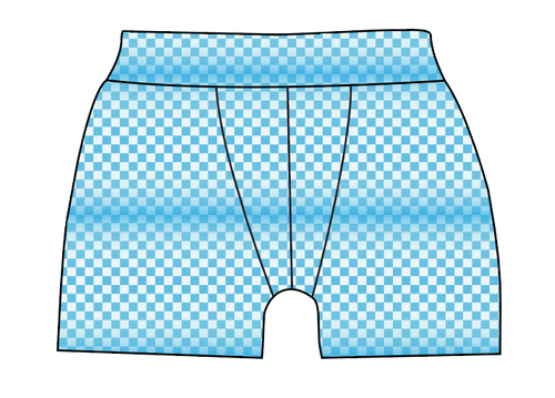 Blue Check Mens' Boxer Briefs