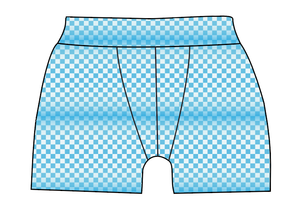 Blue Check Mens' Boxer Briefs