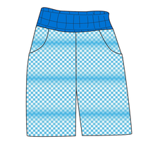 Load image into Gallery viewer, Blue Check Mens&#39; Joggers and Jogger Shorts