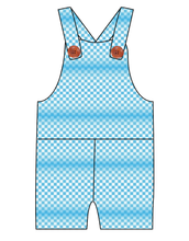Load image into Gallery viewer, Blue Check Overalls and Shortalls