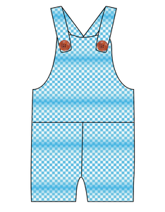 Blue Check Overalls and Shortalls