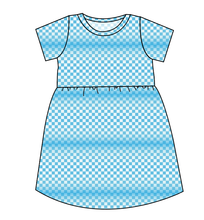 Load image into Gallery viewer, Blue Check Play Dress