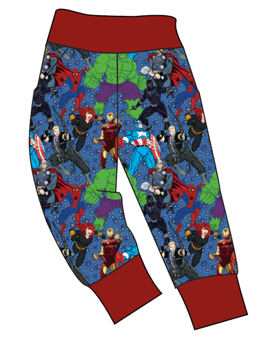 Superhero Smash Basic Joggers And Jogger Shorts