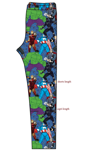 Superhero Smash Basic Leggings