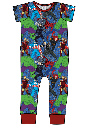 Superhero Smash Emmett Pants And Shorts T-Shirt Romper