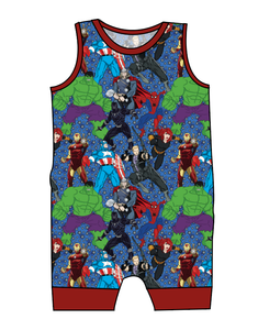 Superhero Smash Emmett Pants And Shorts T-Shirt Romper