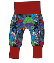 Load image into Gallery viewer, Superhero Smash Grow With Me Pants And Shorts