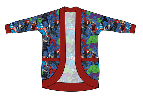 Superhero Smash Ladies' Cocoon Cardigan