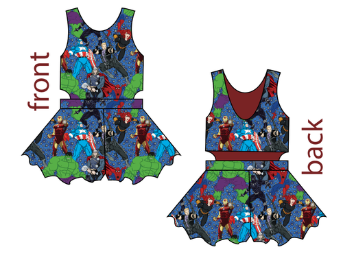 Superhero Smash Kids Playsuit