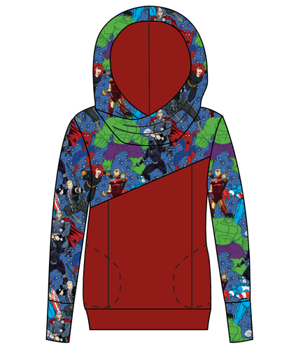 Superhero Smash Ladies Hoodie