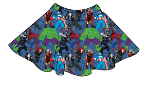Superhero Smash Ladies' Circle Skirt