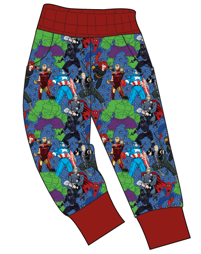 Superhero Smash Mens' Joggers and Jogger Shorts