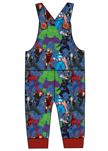Superhero Smash Overalls and Shortalls