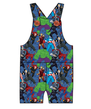 Load image into Gallery viewer, Superhero Smash Overalls and Shortalls