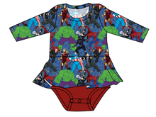 Load image into Gallery viewer, Superhero Smash Peplum Top