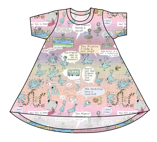 Sassy Pigeon Basic T-Shirt Dress