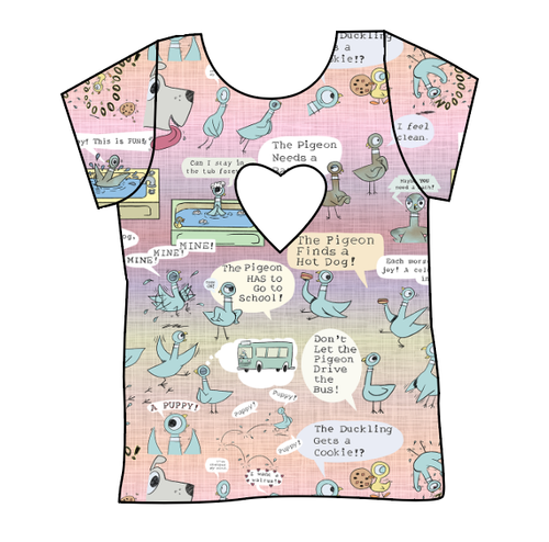 Sassy Pigeon Cambria Heart Back Tee