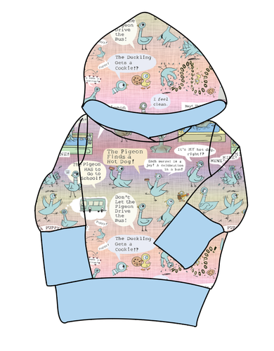 Sassy Pigeon Grow With Me Hoodie (or Crewneck)