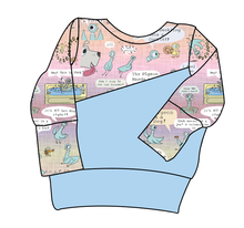 Load image into Gallery viewer, Sassy Pigeon Grow With Me Hoodie (or Crewneck)