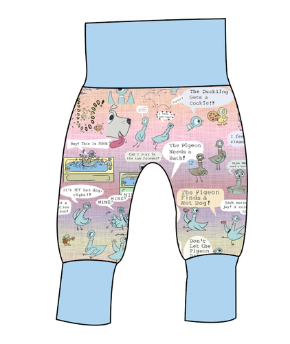 Sassy Pigeon Grow With Me Pants And Shorts