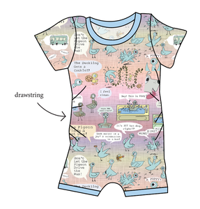 Sassy Pigeon Grow With Me Pants And Shorts Romper