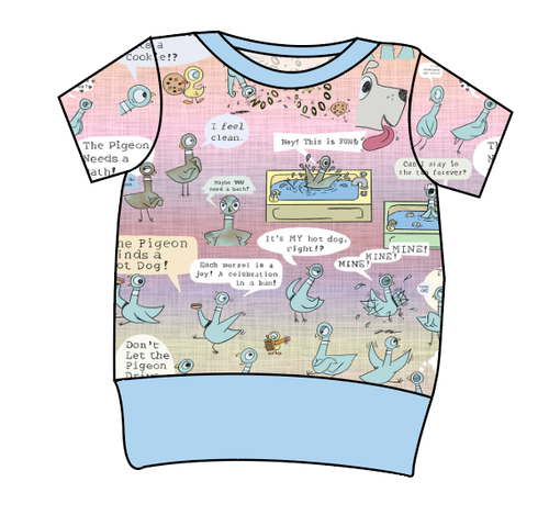 Sassy Pigeon Grow With Me Tee