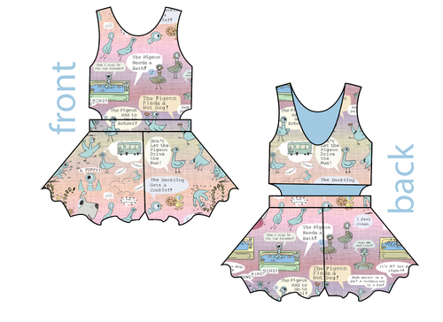 Sassy Pigeon Kids Playsuit