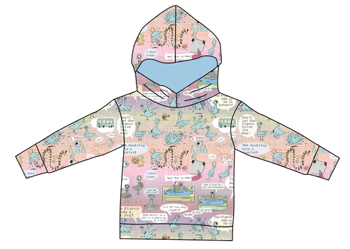 Sassy Pigeon Ladies Oversized Hoodie