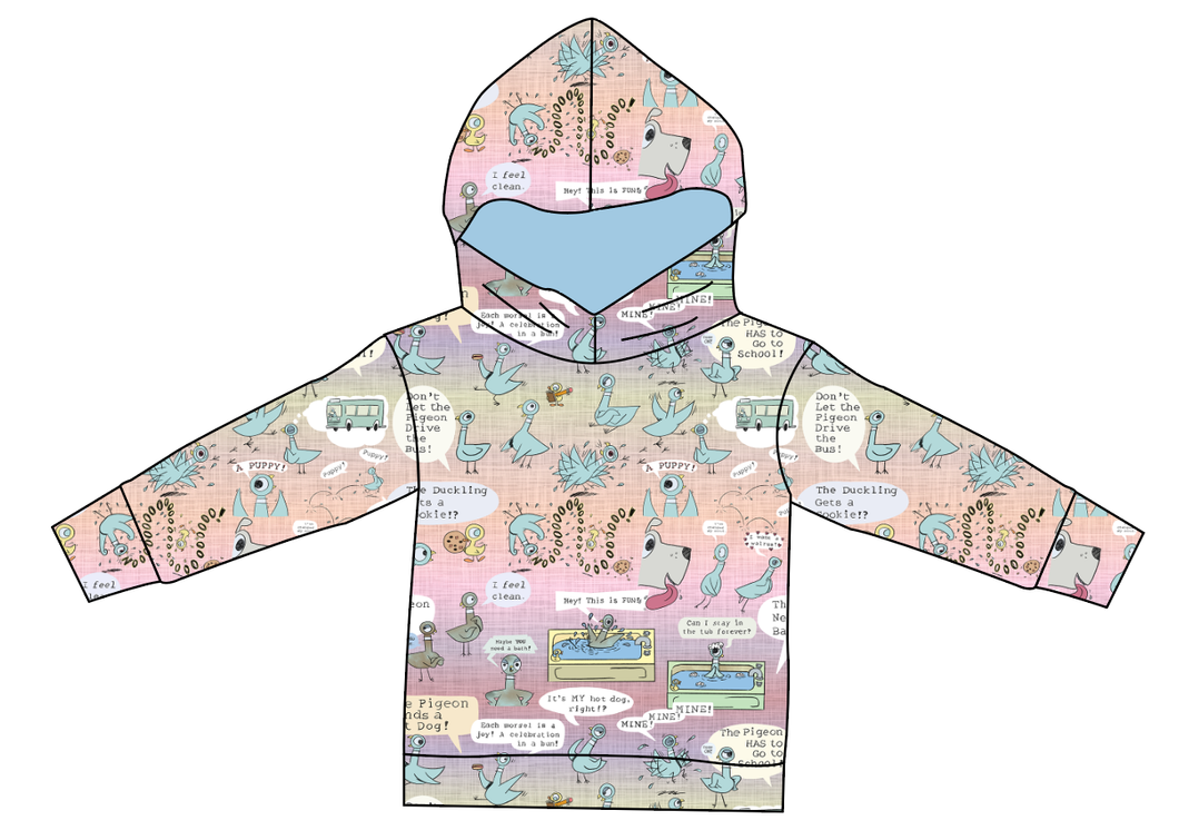 Sassy Pigeon Ladies Oversized Hoodie
