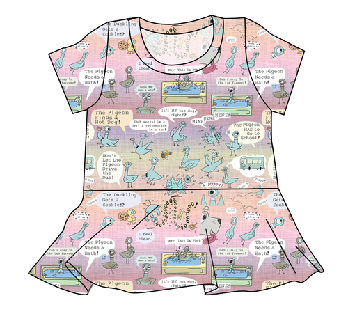Sassy Pigeon Ladies' Peplum Top