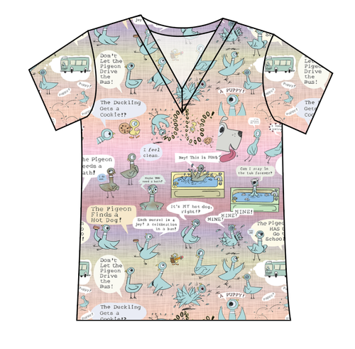 Sassy Pigeon Ladies' Slouchy V-Neck Tee