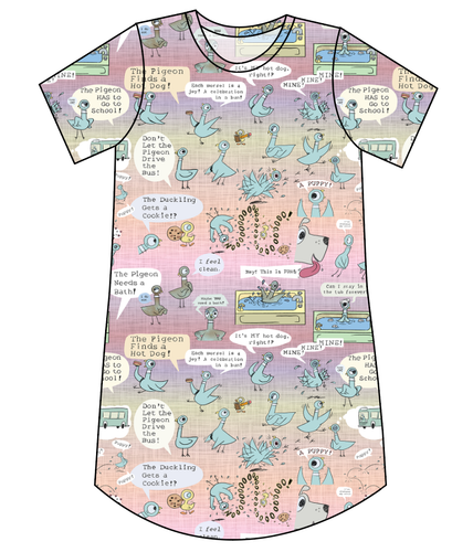 Sassy Pigeon Ladies' T-Shirt Dress