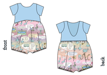Load image into Gallery viewer, Sassy Pigeon Low Back Romper and Bubble Romper