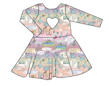 Load image into Gallery viewer, Sassy Pigeon Molly Heart Back Twirly Dress
