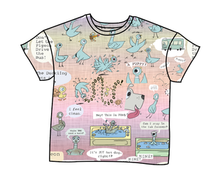 Sassy Pigeon Oversized Tee