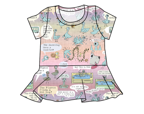 Sassy Pigeon Peplum Top