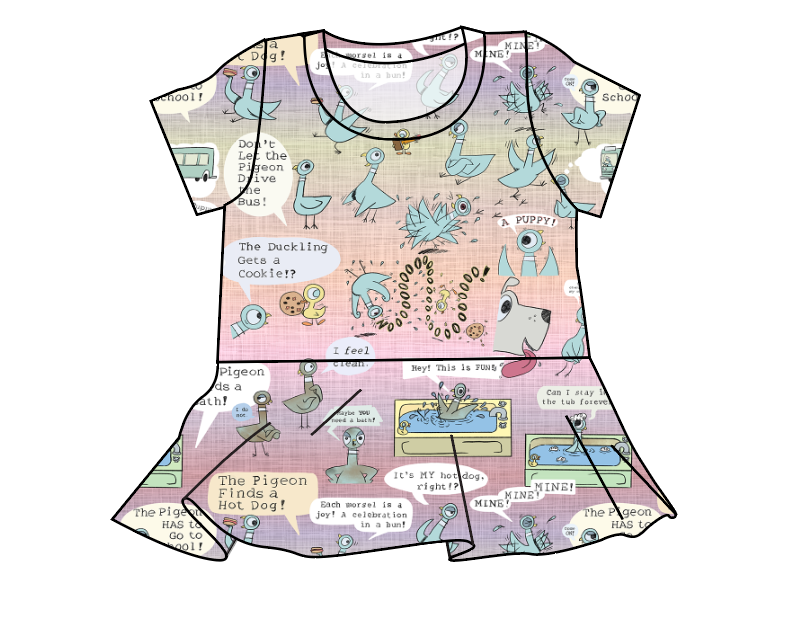Sassy Pigeon Peplum Top